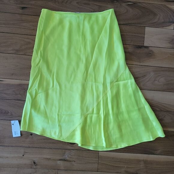 Helmut Lang satin midi skirt 8 M - Picture 12 of 14